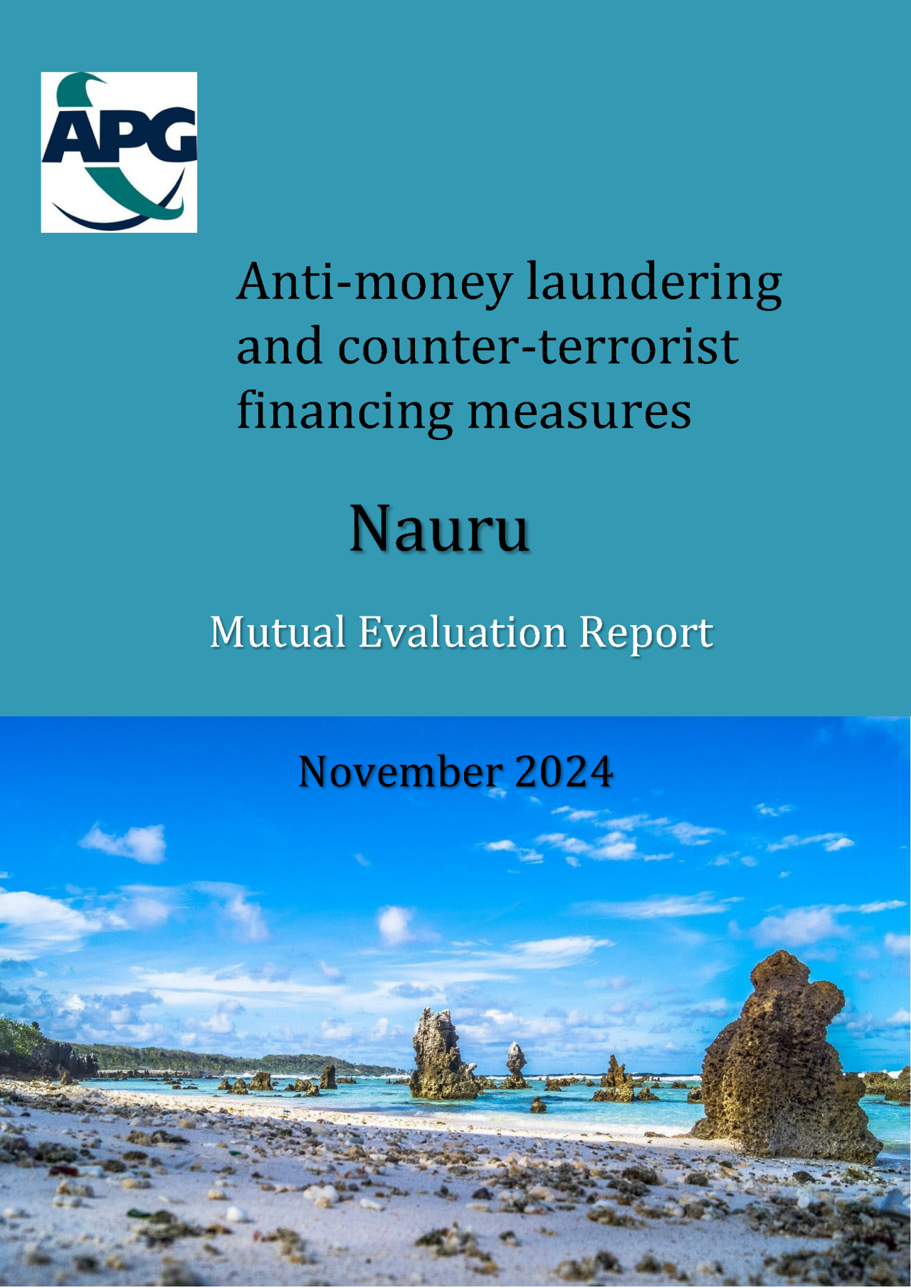 Cover of Mutual Evaluation Report - Nauru 2024